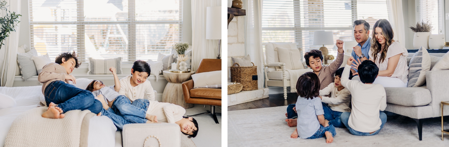 Plano, Texas family photo sessions in your own home! | Brittnie Renee Photo
